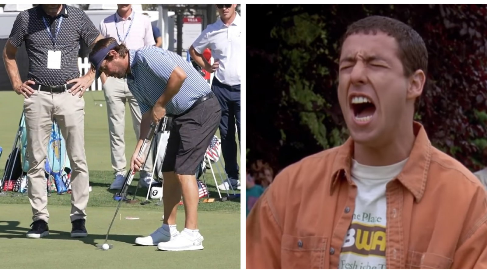 This PGA Tour pro really did have a day like Happy Gilmore on the greens!